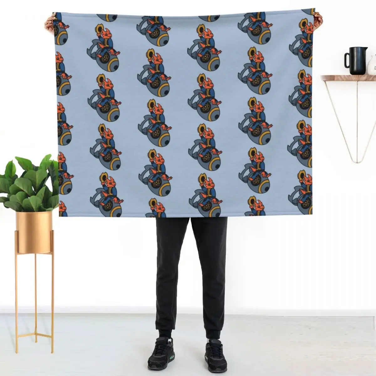 Atomic Veek Throw Blanket couch cozy soft plush fuzzy picnic outdoor blanket