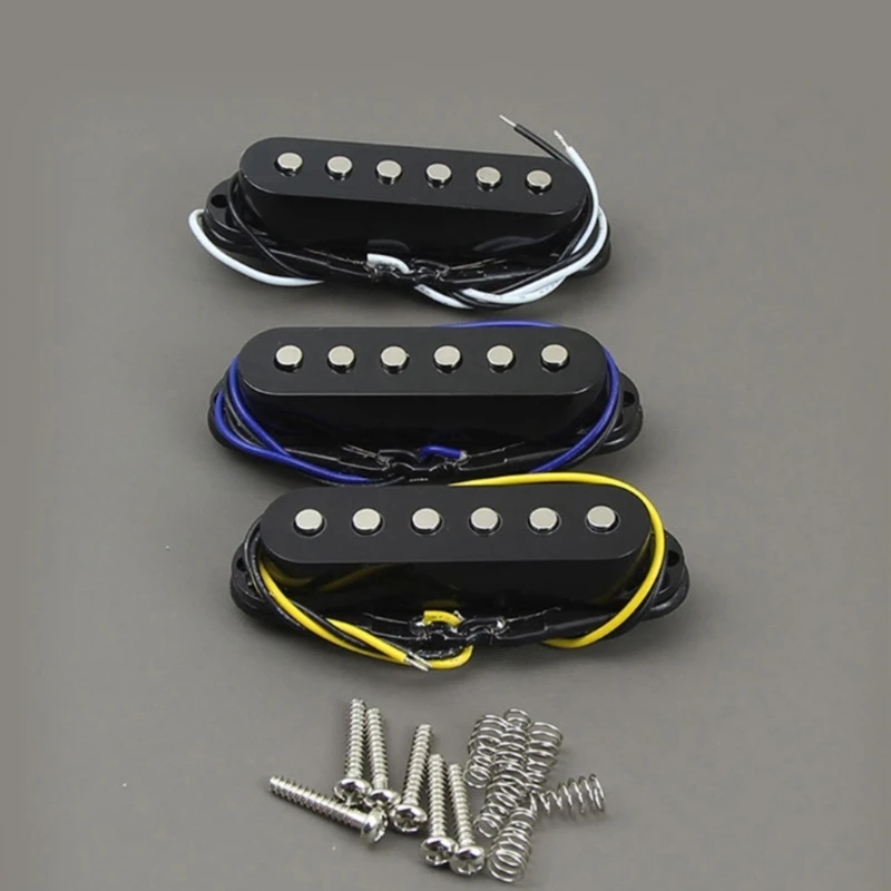 Retro Alnico 5 Pickup Guitar Single Coil Pickups Ceremic Magnet Middle Bridge Neck/Middle/Bridge Pickups Kits For Choose