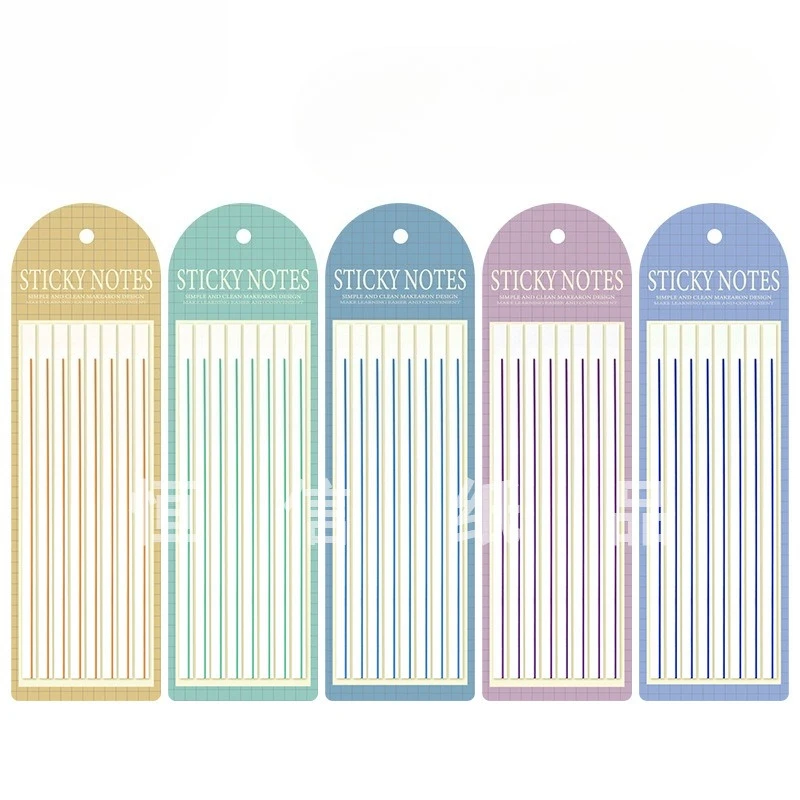 160Pcs Transparent Thin Strip Underlined PET Index Sticker Bookmark Index Tab Notebook Reading Highlight Stickers Sticky Notes