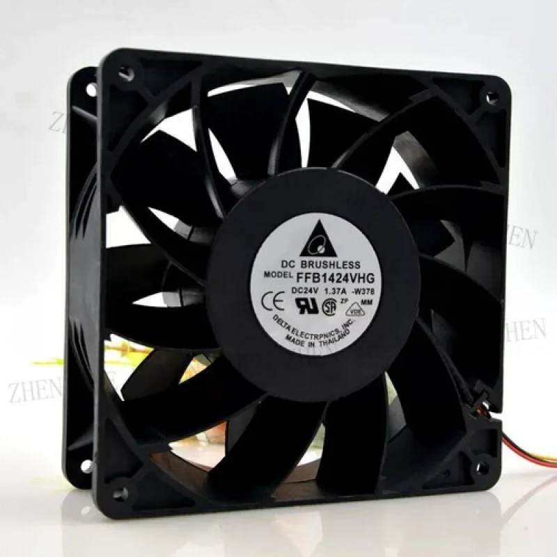 Y  for Delta Cooling Industrial Fan FFB1424VHG 14050 14CM 24V 1.37A High Air Volume