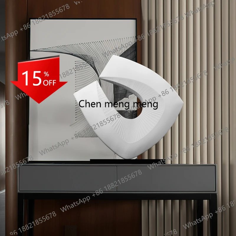 

Modern Abstract Art Resin Sculpture Entrance Ornament Hotel Lobby Model Room Decoration Crafts