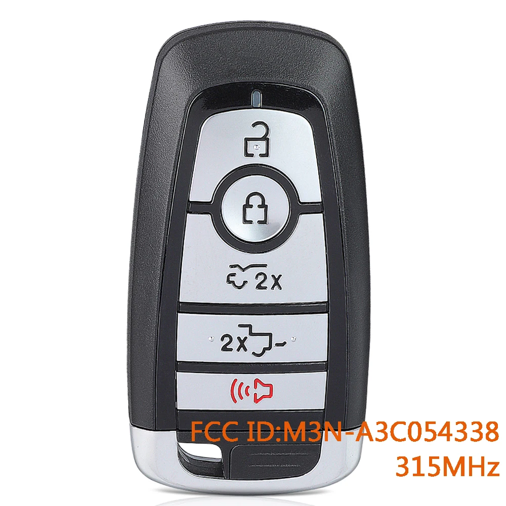 

KEYECU M3N-A3C054338 315MHz Remote Car Key Fob for Ford F-150 Lightning 2022 2023 2024 164-R8304 NL3T-15K601-EB NL3T-15K601-EC