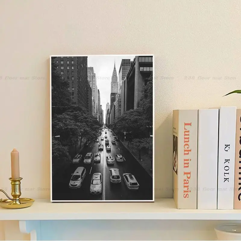 New York DIY Sticky Poster Decoracion Painting Wall Art White Kraft Paper Kawaii Room Decor image 6