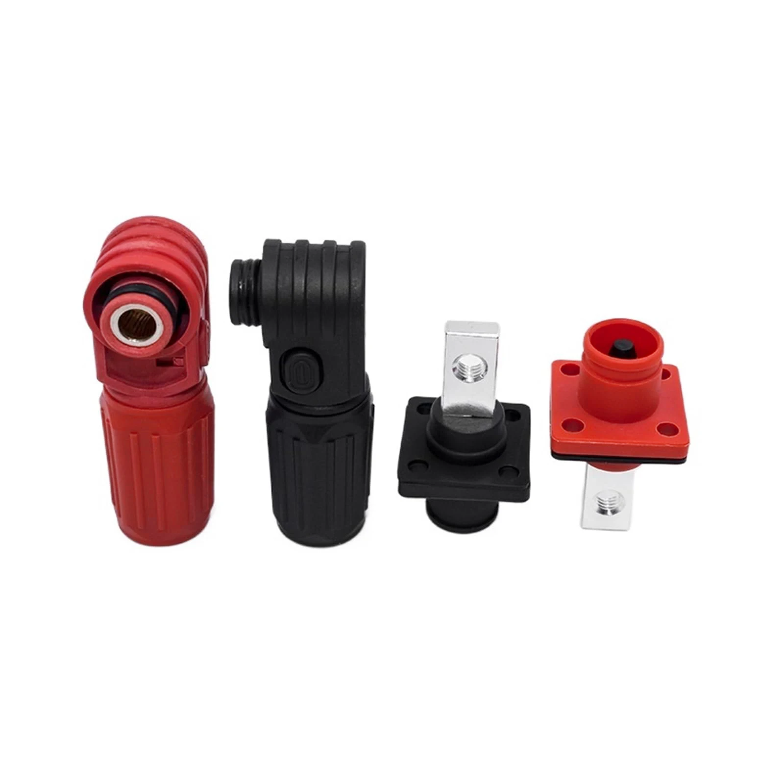 120A Battery Energy Storage Connector Quick Plug Copper Terminal Elbow Power Socket For 12mm2~20mm2 Cable Electrical Equipment