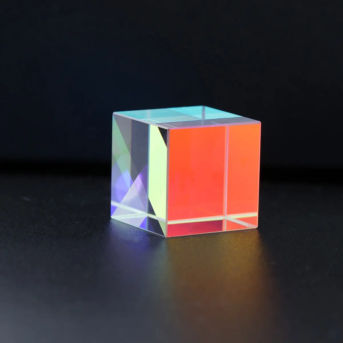 3pcs Optical Prism Cube for Science Lab, White Light Dispersion Educational Toy for Students & Kids