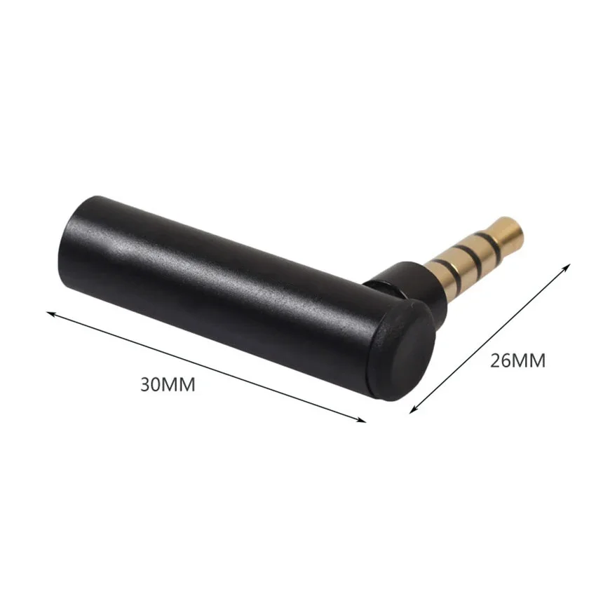 3.5mm Jack Audio Adapter Right Angle Female To Male Audio Stereo Plug L 90 Degree Headphone Converter For Earphone Micphone