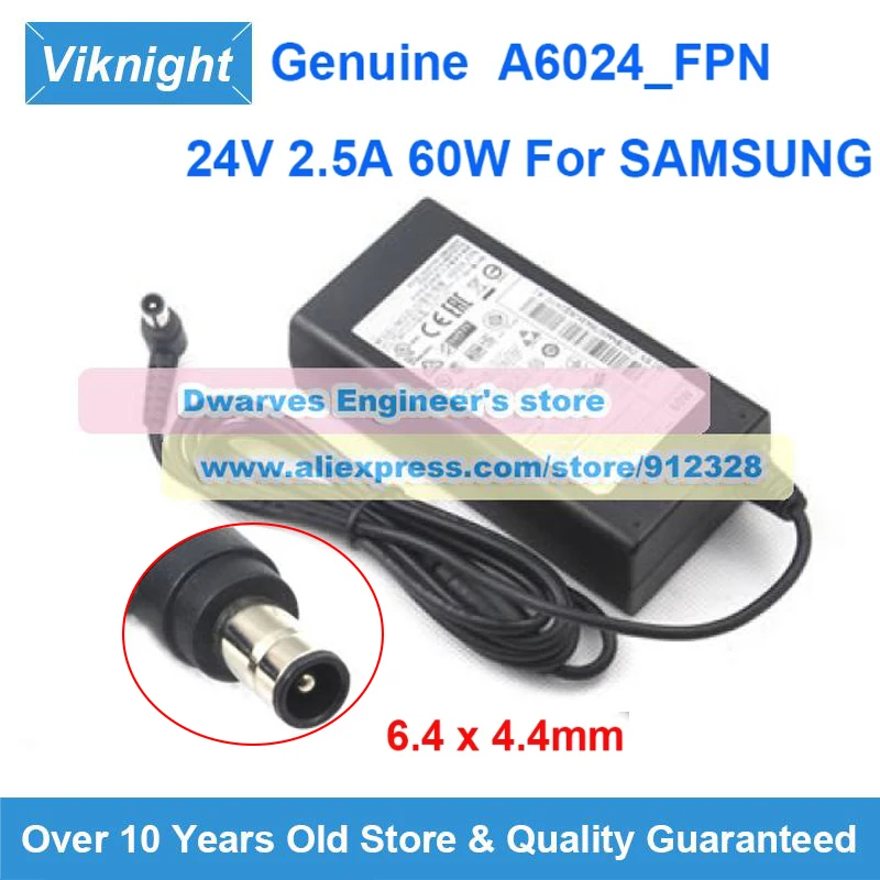 Genuine A6024_FPN Adapter A6024_DSM 24V 2.5A 60W For Samsung HW-H355 HW-H551 HW-J450 HW-J550 HW-J650 HW-J8500 HW-J7501R HW-F750