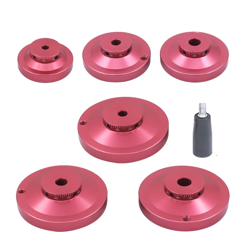 Aluminum alloy hand wheel machine tool crank le DIY lathe rotary top wire fixed light hole machinery accessories