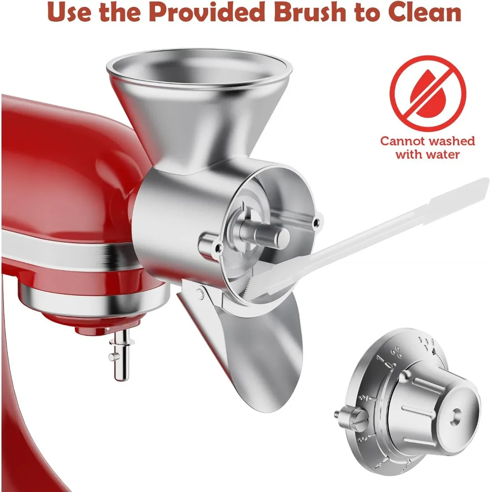 مرفق مطحنة الحبوب لخلاط حامل كيتشن إيد مطحنة من الفولاذ المقاوم للصدأ لشوفان القمح والذرة #5