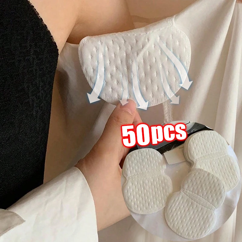 

10/50pcs Invisible Sweat Pads Deodorants Underarm Sweat Perspiration Absorbent Stickers Clothing Shield Pad Care Antiperspirant