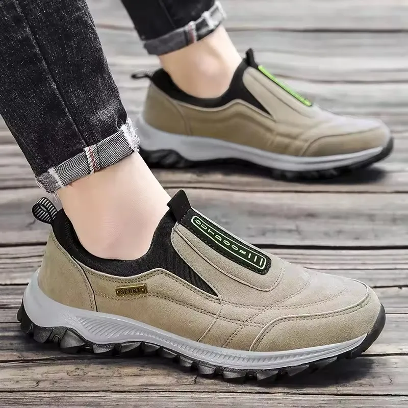 YRZL Men's Outdoor Camping, Light Running, Jogging, Leisure Mountaineering, Men's Shoes, Anti Slip Hiking Shoes Man