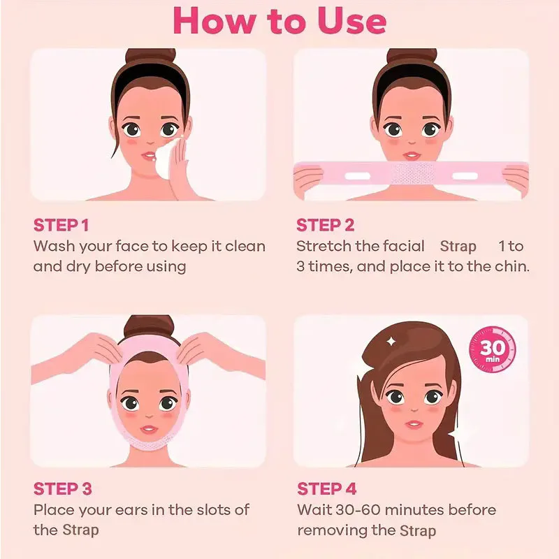 Nuevo vendaje adelgazante para la cara para mujer, moldeador de línea en V, cinturón para la barbilla, banda de Estiramiento Facial, correa de masaje Facial, herramientas de belleza para el cuidado de la piel LBHL04