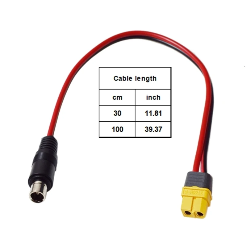 XT60H Male Female To Dc8020 Male Power Cable 30CM For Device Model Outdoor Supply Battery Link H8WD