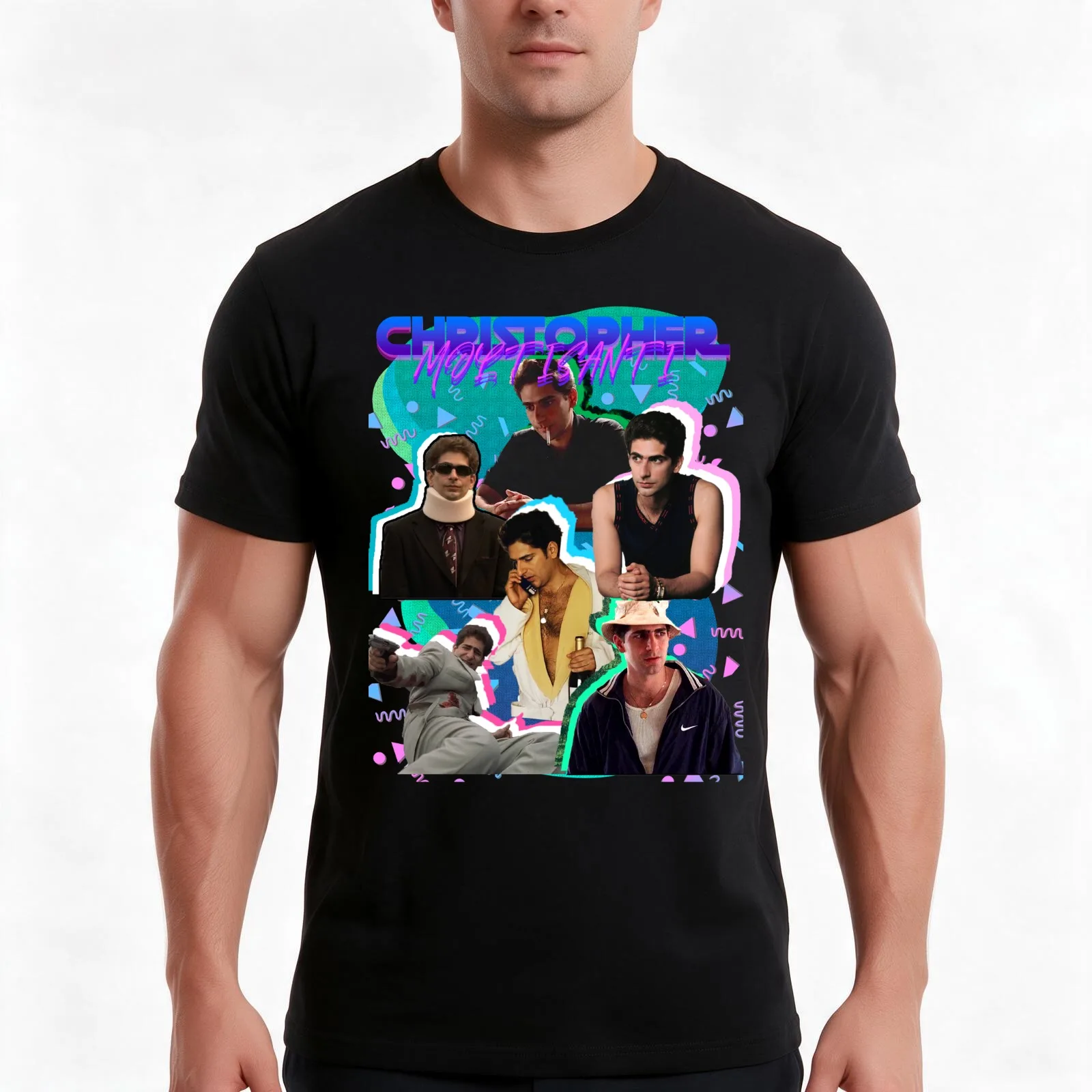 Christopher Moltisanti Retro 90s T-Shirt Summer Casual Cotton Tee Oversized Streetwear Tops Vintage Graphic Print