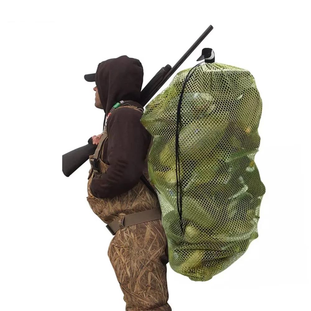VULPO 100Cm X 75Cm Vịt Ngỗng Thổ Nhĩ Kỳ Decoy Túi Lưới Có Quai Đeo Vai Chim Lưới Săn Lưới Dành Cho săn Bắn Ba Lô