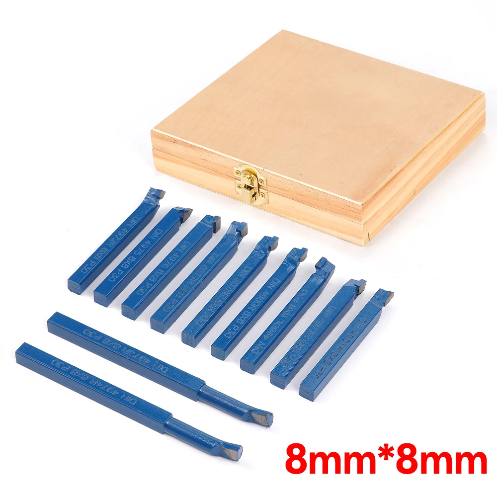 11 sztuk/zestaw P30 8/10/12mm końcówka węglikowa do cięcia toczenie wytaczadło Mini tokarka do metalu zestaw narzędzi węglik do obróbki metalu