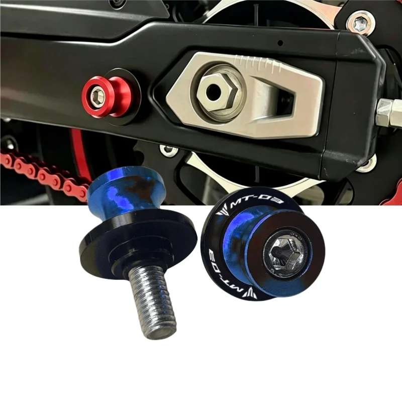 For Yamaha MT03 MT-03 2015-2019 2020 2021 2022 6MM New 7 Color CNC Motorcycle Accessories Swingarm Spools Slider Stand Screws