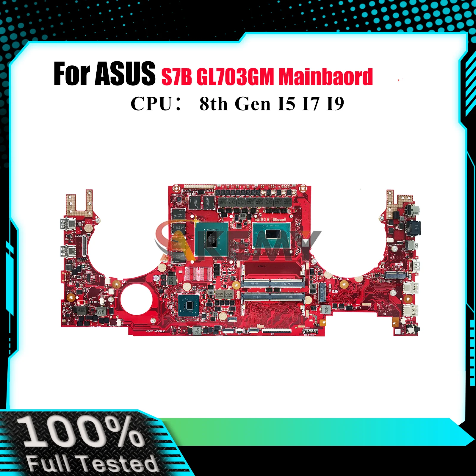 

Материнская плата для ноутбука GL703GS для ASUS ROG Strix GL703G S7B GL703GM, материнская плата для ноутбука с процессором I5 I7 I9, 100% тестирование, ОК, быстрая доставка