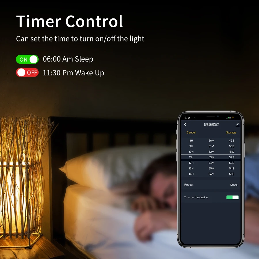 واي فاي الذكية مصباح ليد لمبة E27 12/15/18 واط صوت RGB عكس الضوء ضوء أمبوليتا Parlante واي فاي مصباح العمل مع جوجل مساعد اليكسا