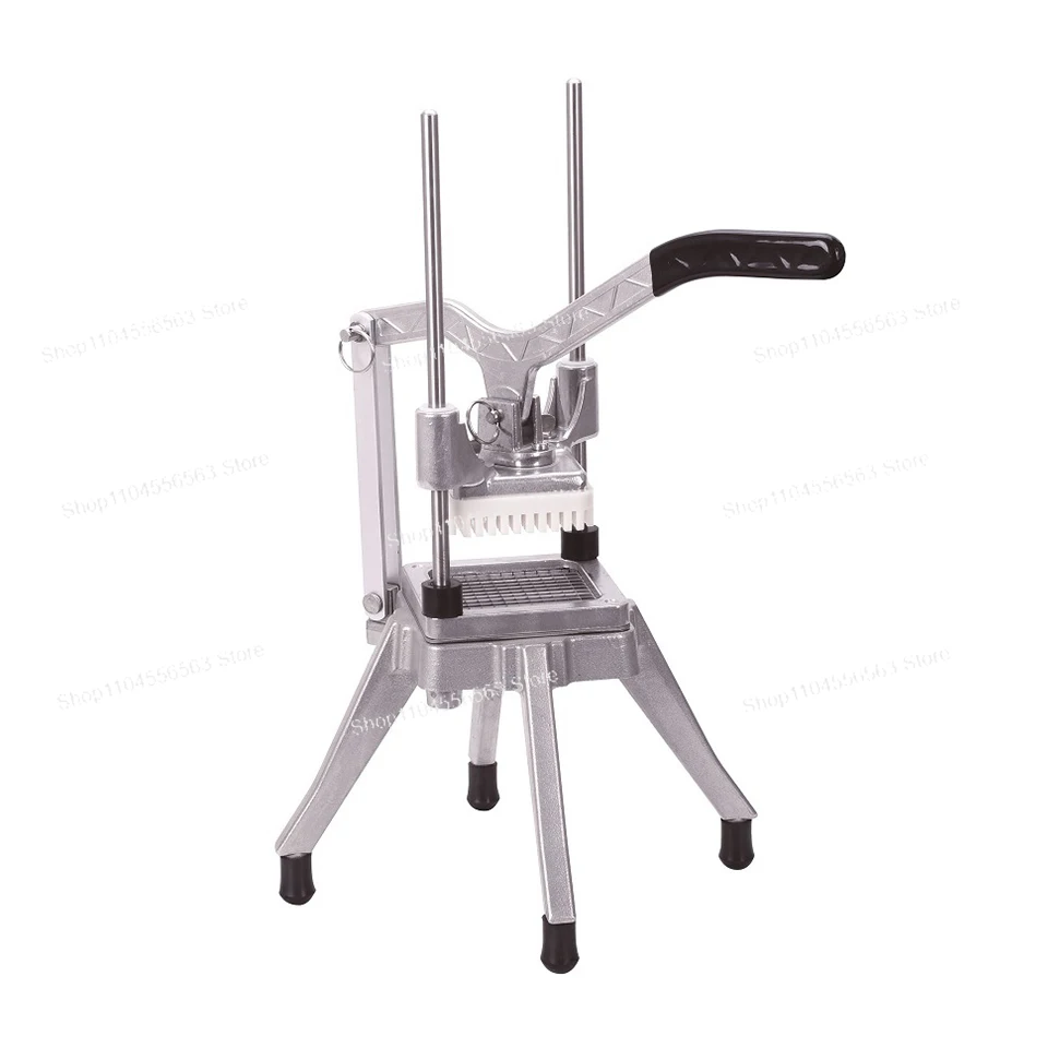 HH-MX-109 Commercial Chopper with 4 Replacement Blades: Vegetable Chopper, French Fry Cutter, Potato Dicer & Slicer