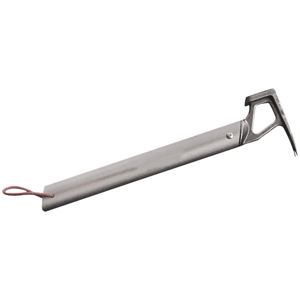 

Multi function Tent Hammer Stainless Steel Handle Nail Puller Drilling Grey Camping Tool Outdoor Stake Removal Pcs