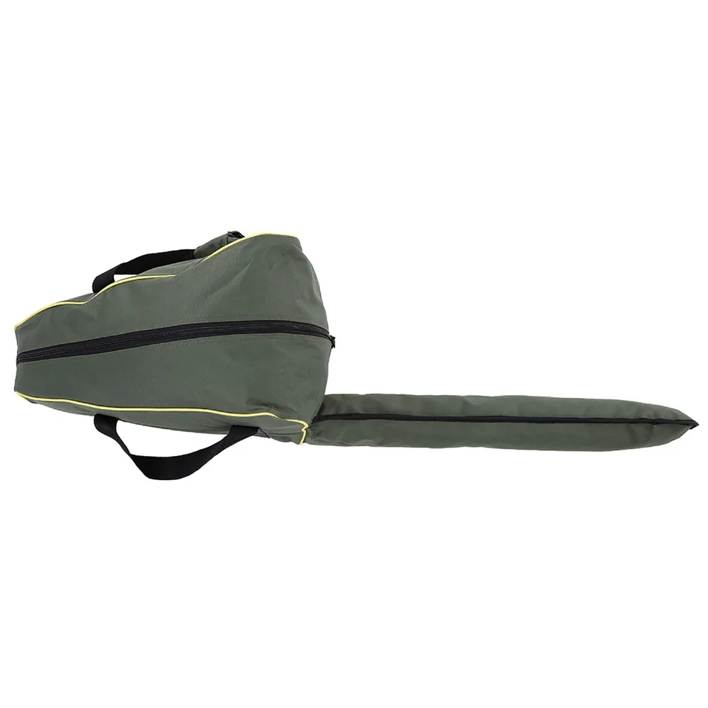 Oxford Cloth Material Chainsaw Storage Bag Green Color Portable Design Chainsaw Carry Case Water Resistant Protective Box