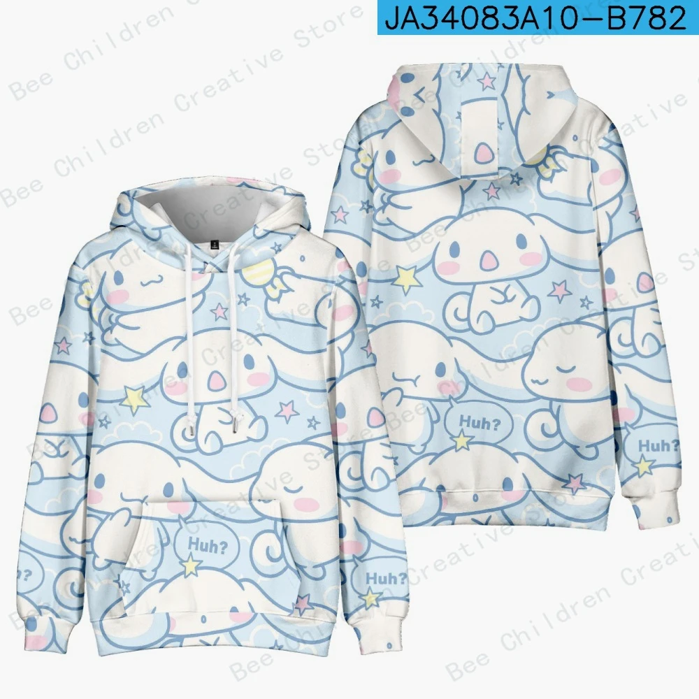 Cinnamoroll Melody Graphic Hoodie Clothes Children\'s Girls and Boys Fashion Casual Sweatshirt Soft Long Sleeve Tops Pullovers