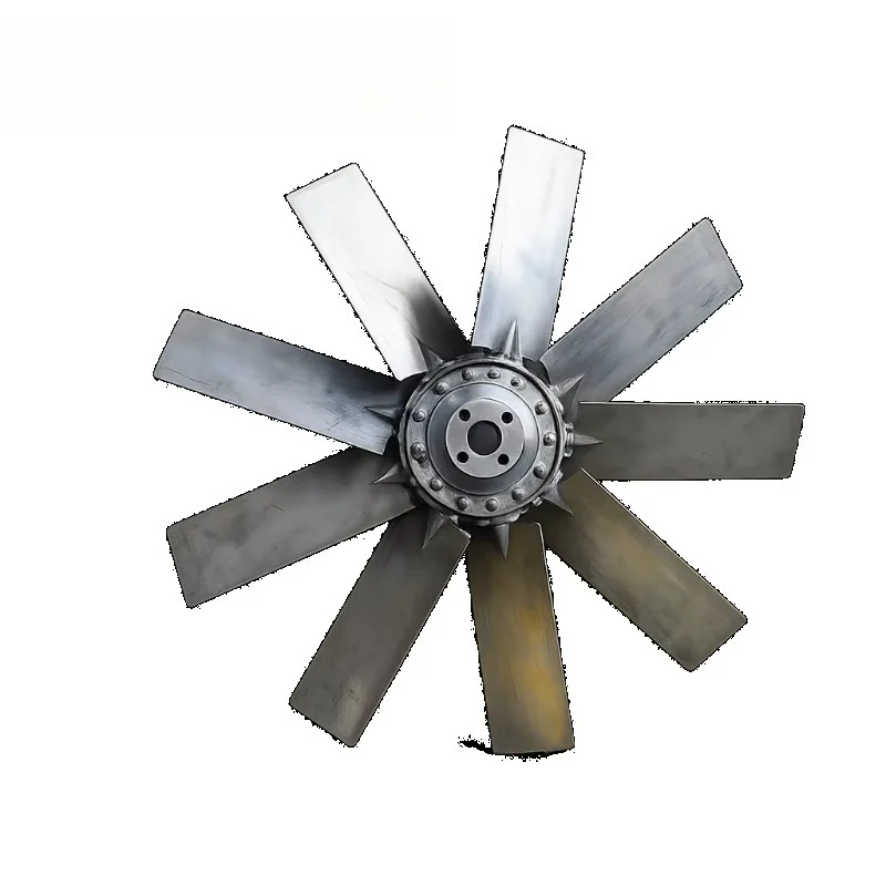 Aluminum fan blades for smoke extractor, high temperature axial flow propeller