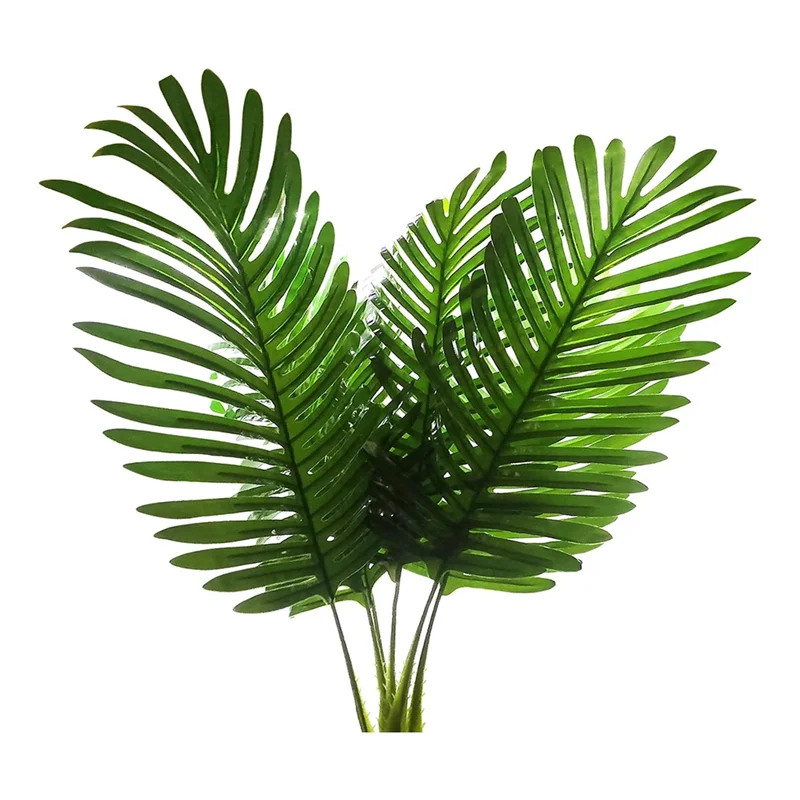 5 Pack Artificial Palm Plants Leaves Tropical Palm Tree Leaves Imitation Leaf Artificial Plants-Hot