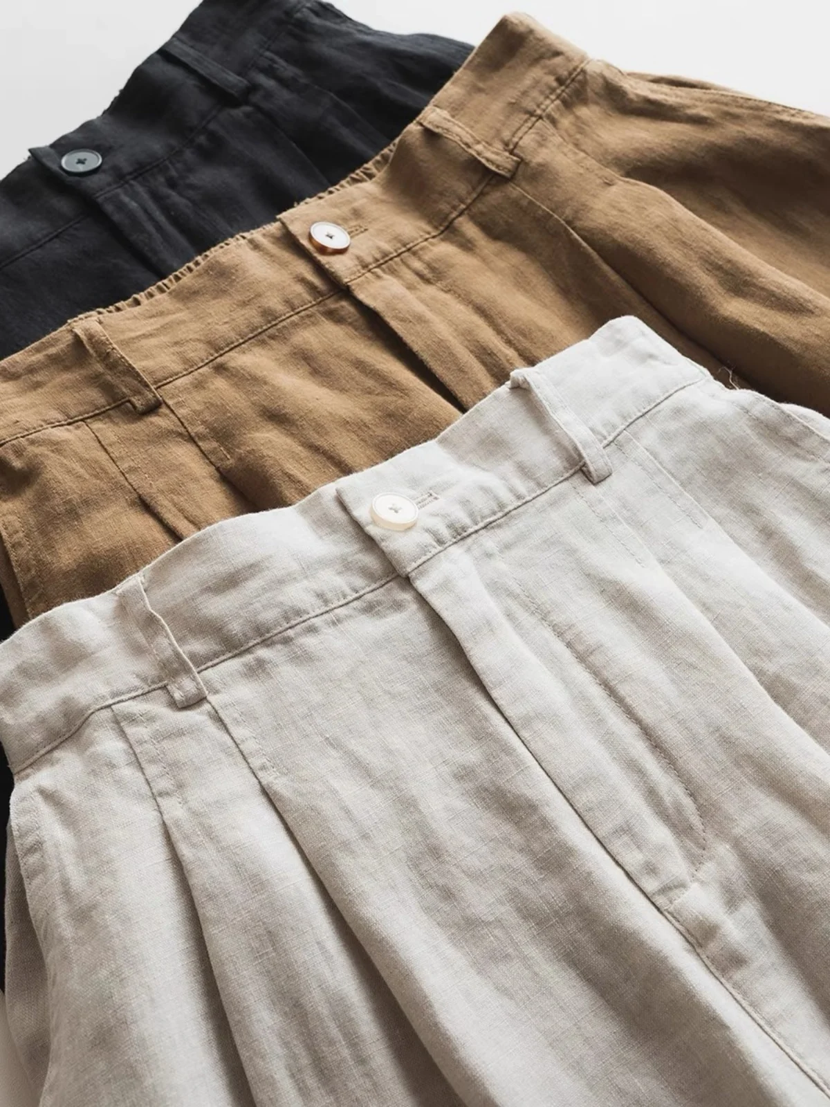 

Лето 2024, женские свободные льняные широкие брюки с высокой талией, тонкие хлопковые льняные повседневные прямые длинные брюки, художественный ретро Sle