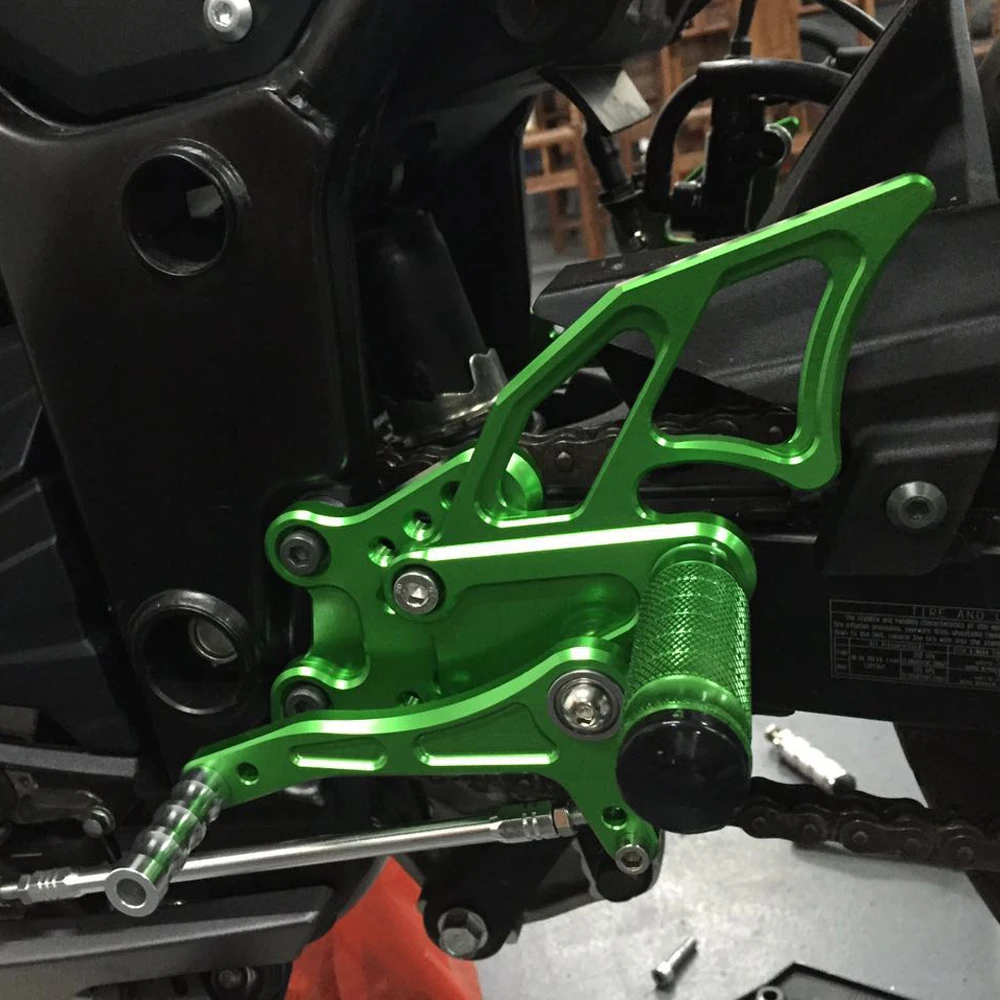 Motorcycle Rearset Footrest Footpeg For Kawasaki NINJA 300R EX300 EX 300 2013-2014 Rear Foot Pegs Pedal