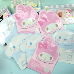 Cartoon Sanrioed Cinnamoroll My Melody Kawaii maschera idratante Ins Girl Heart idratante cura della pelle maschera idratante brevettata