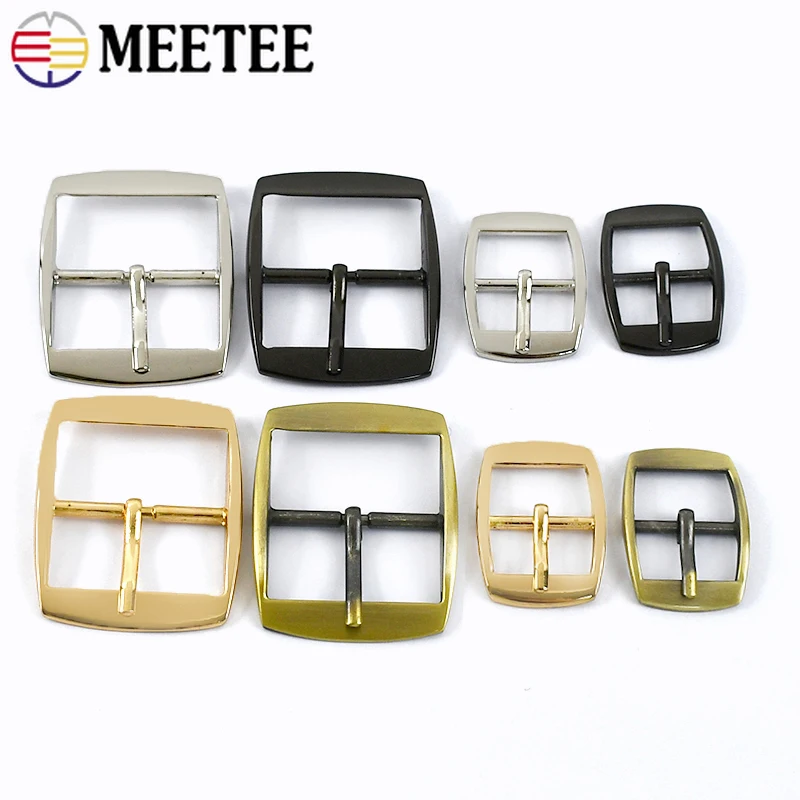 

5Pcs Meetee 19/32mm Metal Pin Buckle Belt Adjuster Hook for Webbing Garment Bag Strap Clasp Replace Kit DIY Hardware Accessories