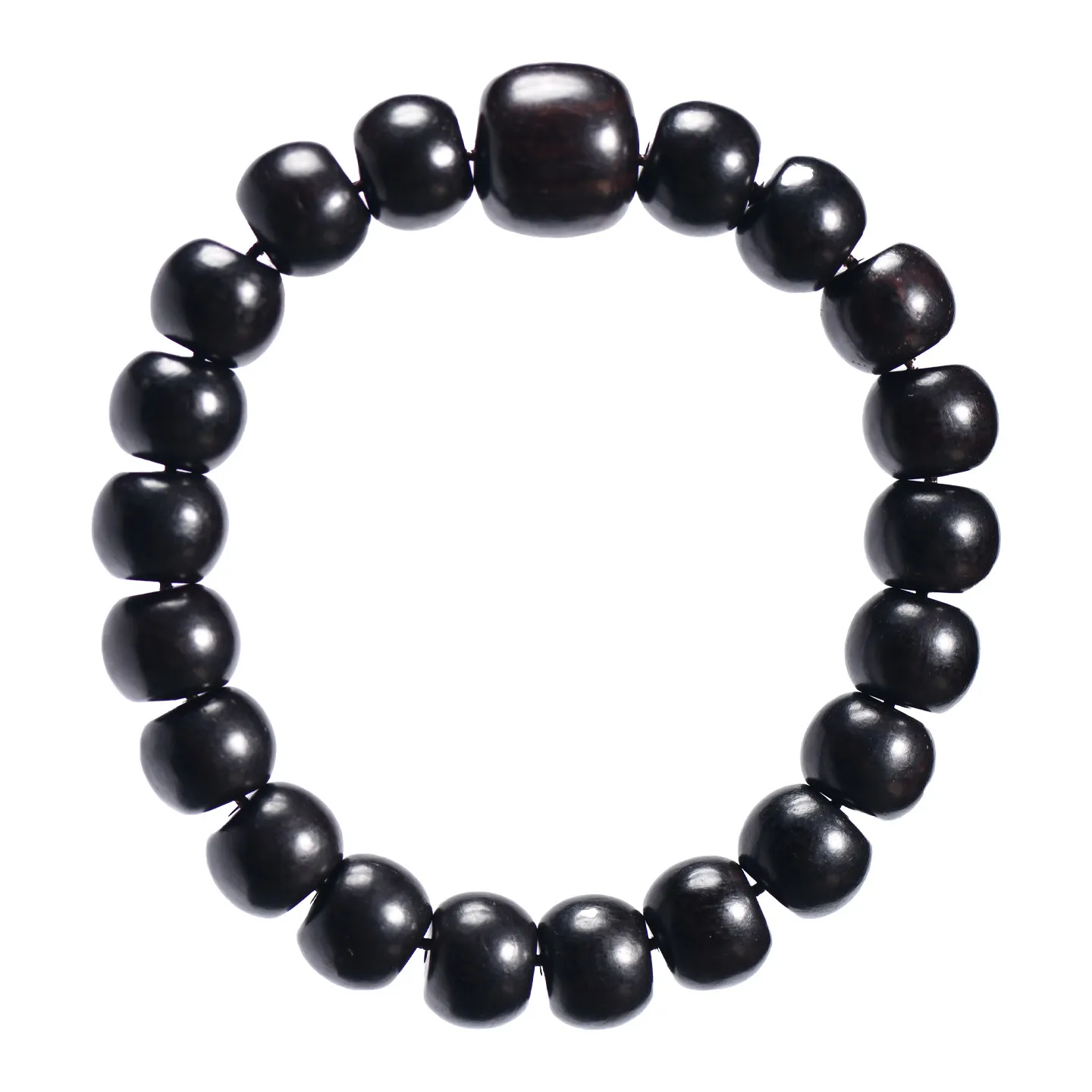 Vintage Ebony Purple Sandalwood Minimalist Apple Bead Irregular Prayer Bead Bracelet for Men and Women to Play with Gifts