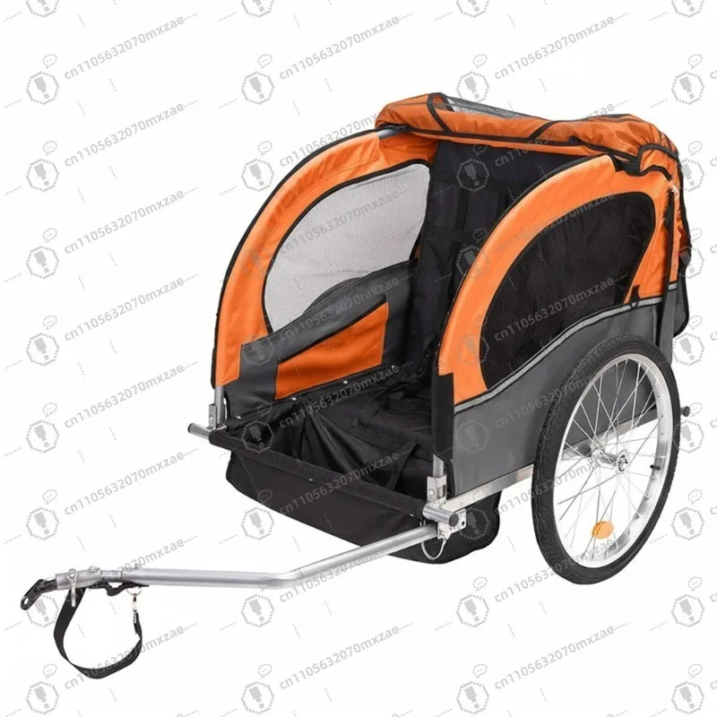 Bicycle trailer rear trailer, children's small trailer, mountain bike trailer, mother and child bicycle walking baby travel