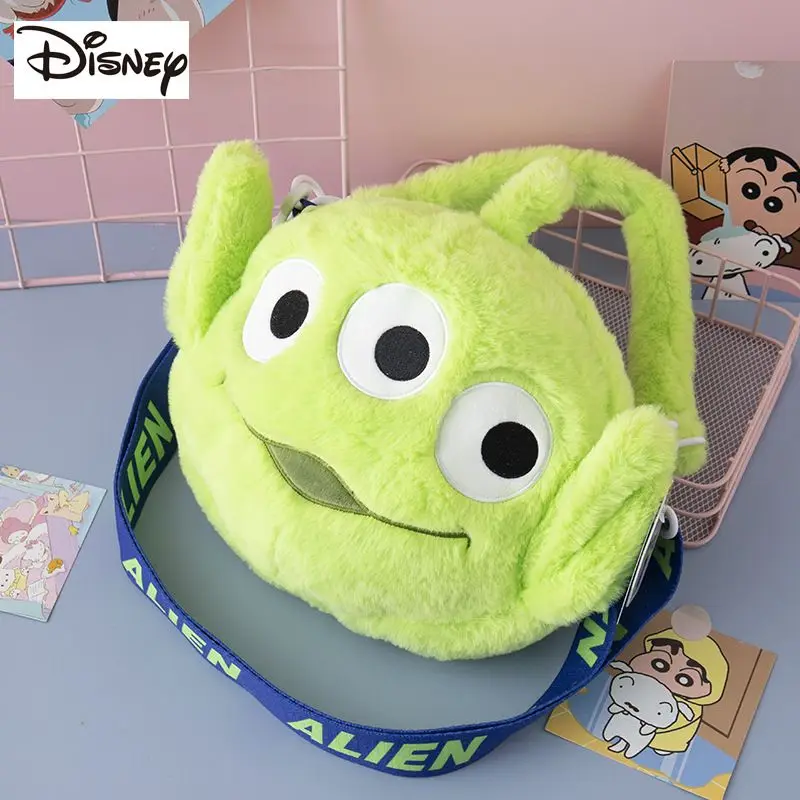 Disney Genuine Fashion Creative Cartoon Toy Story Alien Buzz Lightyear Plush Doll Handheld Crossbody Bag Girls Birthday Gift