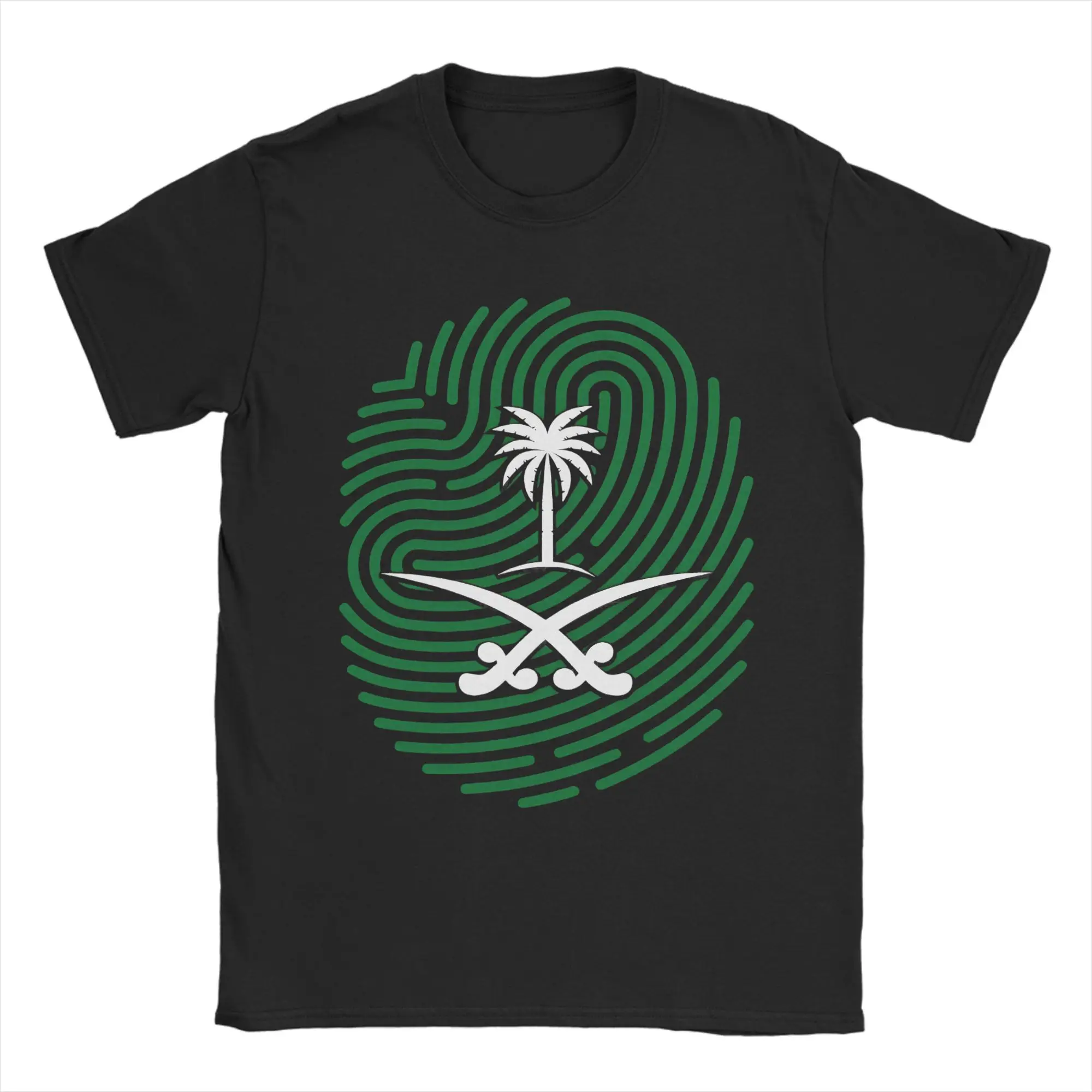 

Saudi Arabia National Day Men T Shirts Vintage Tees Short Sleeve Round Collar T-Shirts Cotton New Arrival Clothing