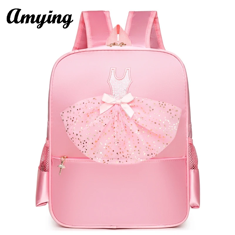 Mochila Infantil de Ballet Dance, Bolsa de Armazenamento, Bolsa de Ombro Ginástica, Mochila Escolar, Meninas, Crianças, Ballet, 2024