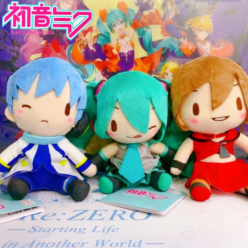 In Stock Sega Fuwa Petit 16cm Hatsune Miku Meiko Kaito Anime Model Kawaii Anime Figure Model Collectible Toys Children'S Gift