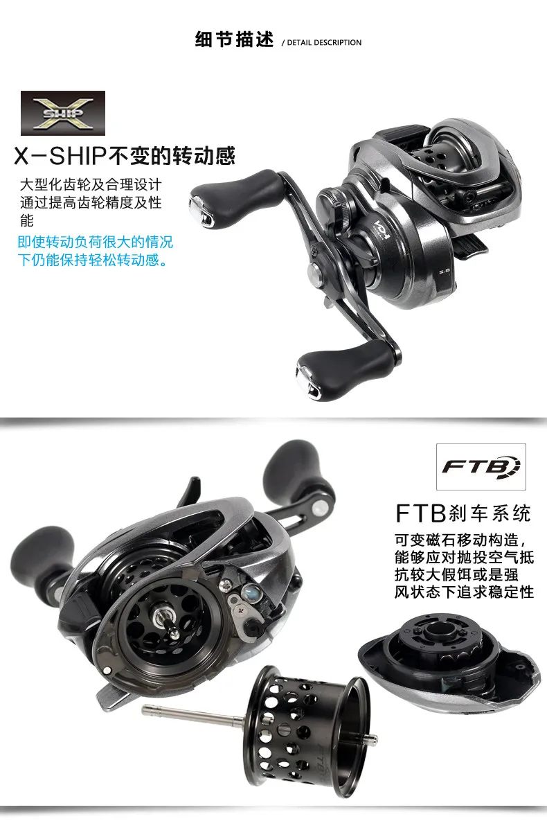 2025 SHIMANO SLX BFS Angelrolle 5+1BB Maximale Bremskraft 3,5kg Salzwasser-Castingrolle – Detail 6