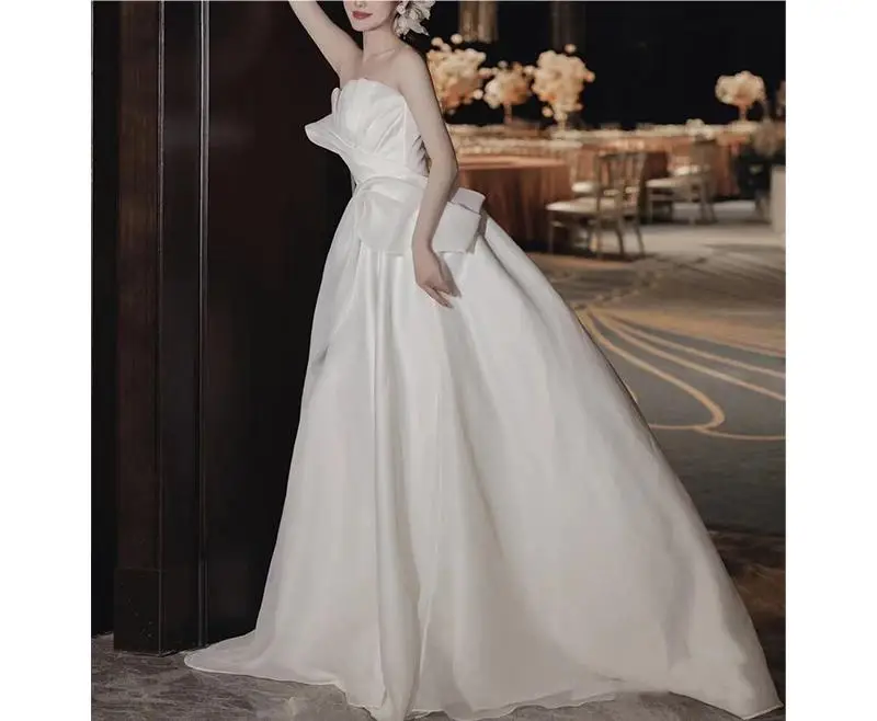 

HA 66 main wedding dress bride 2024 new light veil out