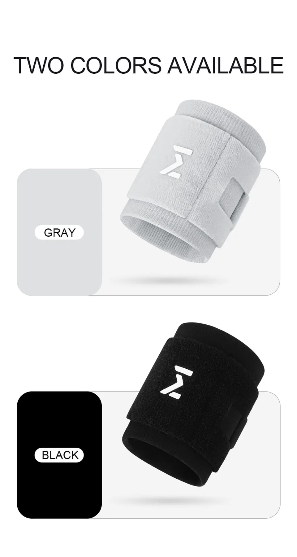 GTUBIKE 1 Stück Verstellbare Handgelenkbandage Sport-Handgelenkstütze Schwarz Gewichtheber-Handgelenkband für Männer & Frauen Badminton Tennis Fitnessstudio – Detail 8