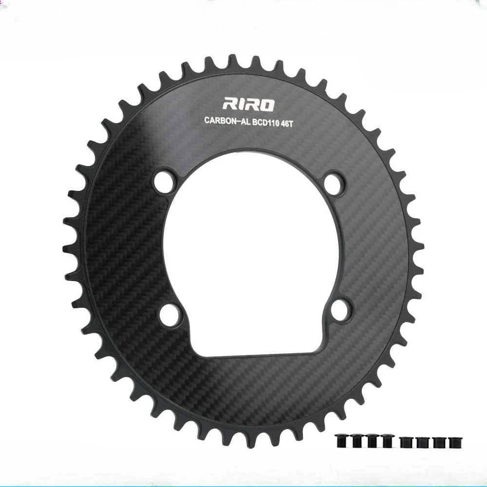 Carbon 110Bcd Crankset for 105 R7000 R7100 R8000 R8100 R9100 R9200Carbon Fiber Road Bike Crankset 10/11/12S Road Crank Arm
