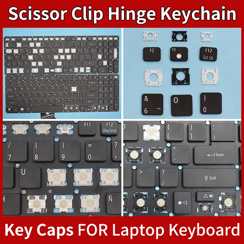 Replacement Keycaps Scissor Clip Hinge For Acer Aspire E5-573 772 522 532 E5-574 V3 575 ES1 523 533 F5-771 keyboard Keychain