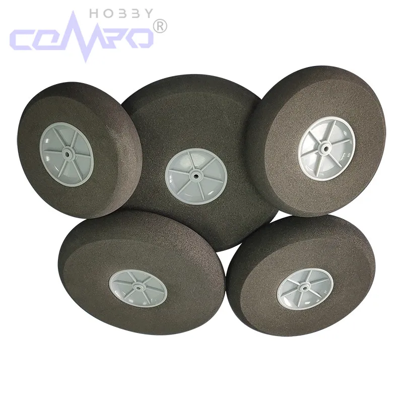 Roues d'avion de haute qualité, 2 pièces, roues en éponge Diamete25-110mm, pneu de train d'atterrissage pour modèle d'avion RC à aile fixe en mousse KT