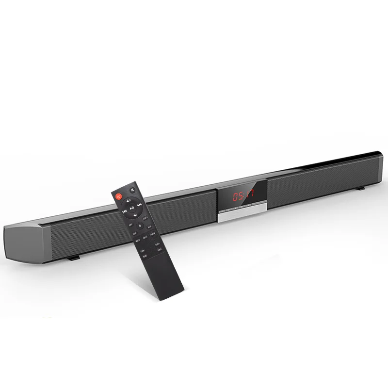 Sistema Home Theater Soundbar per TV Stereo Boombox con Subwoofer altoparlante Bluetooth senza fili sveglia telecomando Sound Box