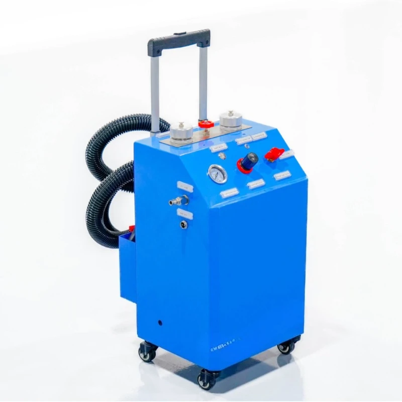 Automotive turbocharger carbon cleaning machine, pull rod moving, two-in-one carbon removal cleaning equipment