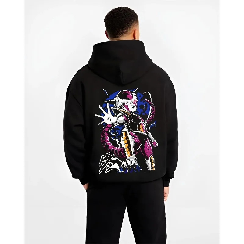 

Мужские толстовки Dragon Ball Z, осенне-зимняя толстовка с графикой японского аниме Frieza, модная уличная одежда Y2K, одежда из чистого хлопка