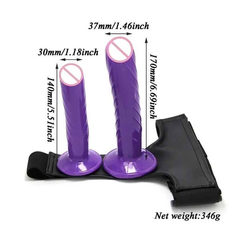 Realistic Dildos Lesbian Wearable Strapon Panties Chastity with Penis Set Fetish Body Harness Couples Flirting G Spot Sex Toy