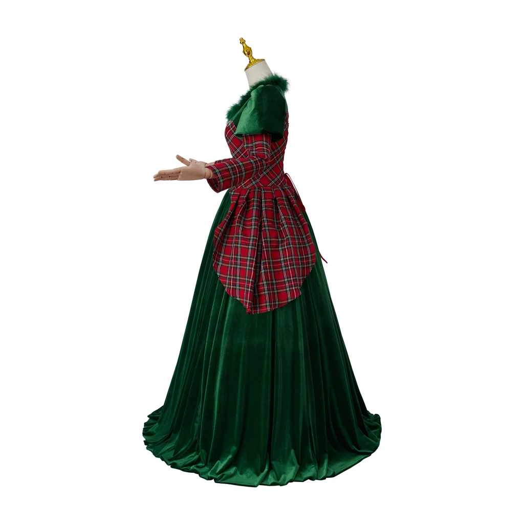 Vrouwen Tartan Jurk Schotse Jurk Rode Iers Tartan Trouwjurk Kerstfeest Kostuum Tartan Kerst Fancy Jurk Outfits